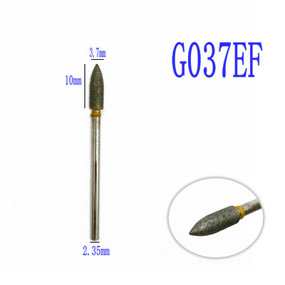 67 Izmēri 2,35 mm pilnībā saķepināti dimanta urbji, īpaši izturīgi slīpēti vai gludi pulēti, īpaši metālam/akmenim/zobārstniecībai/nagiem....