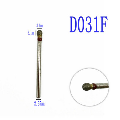 67 Izmēri 2,35 mm pilnībā saķepināti dimanta urbji, īpaši izturīgi slīpēti vai gludi pulēti, īpaši metālam/akmenim/zobārstniecībai/nagiem....