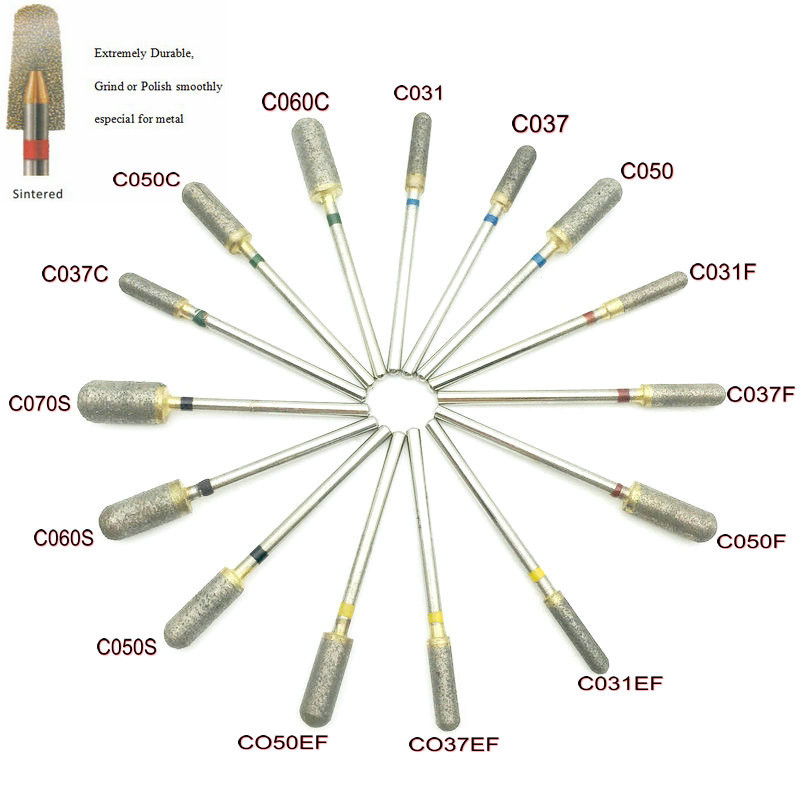 67 dydžiai 2,35 mm visiškai sukepintos deimantinės šlifavimo staklės, ypač patvarios, šlifuojamos arba poliruojamos sklandžiai, specialiai skirtos metalui / akmeniui / odontologijai / nagams....