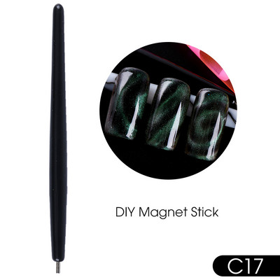 25 Styles Magnet Fr Gēla laka Nagu rīks Cat Eye Magnet Nail Art Stick 3D Multi Line Strip Effect Magnētiskais pildspalvas manikīrs LE1612