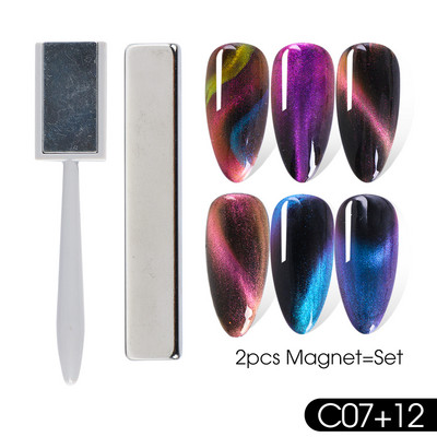 25 Styles Magnet Fr Gēla laka Nagu rīks Cat Eye Magnet Nail Art Stick 3D Multi Line Strip Effect Magnētiskais pildspalvas manikīrs LE1612