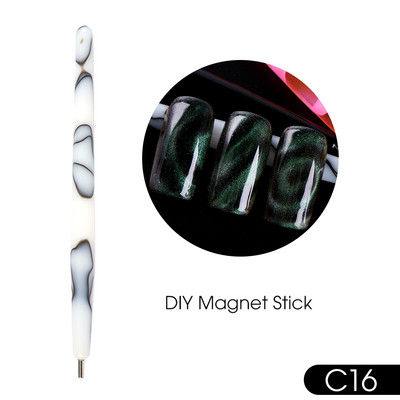 25 Styles Magnet Fr Gēla laka Nagu rīks Cat Eye Magnet Nail Art Stick 3D Multi Line Strip Effect Magnētiskais pildspalvas manikīrs LE1612