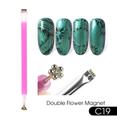 25 Styles Magnet Fr Gēla laka Nagu rīks Cat Eye Magnet Nail Art Stick 3D Multi Line Strip Effect Magnētiskais pildspalvas manikīrs LE1612