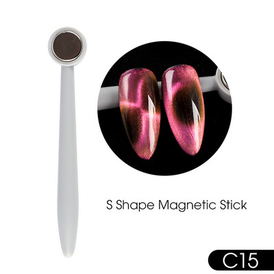 25 Styles Magnet Fr Gēla laka Nagu rīks Cat Eye Magnet Nail Art Stick 3D Multi Line Strip Effect Magnētiskais pildspalvas manikīrs LE1612