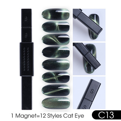 25 Styles Magnet Fr Gēla laka Nagu rīks Cat Eye Magnet Nail Art Stick 3D Multi Line Strip Effect Magnētiskais pildspalvas manikīrs LE1612
