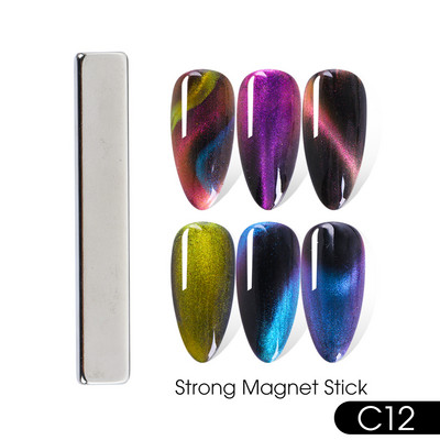 25 Styles Magnet Fr Gēla laka Nagu rīks Cat Eye Magnet Nail Art Stick 3D Multi Line Strip Effect Magnētiskais pildspalvas manikīrs LE1612