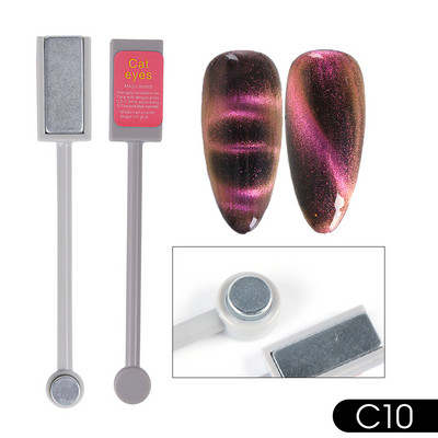 25 Styles Magnet Fr Gēla laka Nagu rīks Cat Eye Magnet Nail Art Stick 3D Multi Line Strip Effect Magnētiskais pildspalvas manikīrs LE1612
