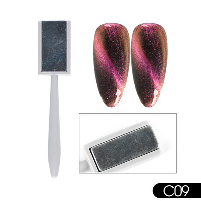 25 Styles Magnet Fr Gēla laka Nagu rīks Cat Eye Magnet Nail Art Stick 3D Multi Line Strip Effect Magnētiskais pildspalvas manikīrs LE1612