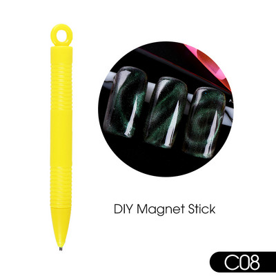 25 Styles Magnet Fr Gēla laka Nagu rīks Cat Eye Magnet Nail Art Stick 3D Multi Line Strip Effect Magnētiskais pildspalvas manikīrs LE1612