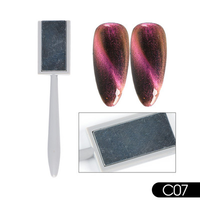 25 Styles Magnet Fr Gēla laka Nagu rīks Cat Eye Magnet Nail Art Stick 3D Multi Line Strip Effect Magnētiskais pildspalvas manikīrs LE1612