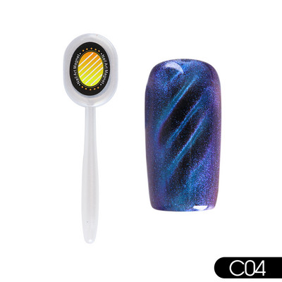 25 Styles Magnet Fr Gēla laka Nagu rīks Cat Eye Magnet Nail Art Stick 3D Multi Line Strip Effect Magnētiskais pildspalvas manikīrs LE1612