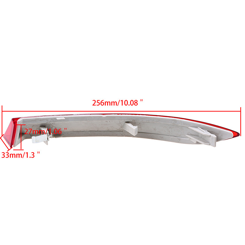 Reflector pentru bara spate auto POSSBAY pentru BMW X5 E70 LCI 2011-2013 Lentila rosie Redlector spate Lumina reflectorizanta auto