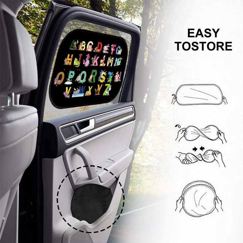 Umbrire de soare masina Geam lateral Parasolar Capac pentru copii Adulti Adsorbtie Spate Geam Auto Geam Parasolar Plasa