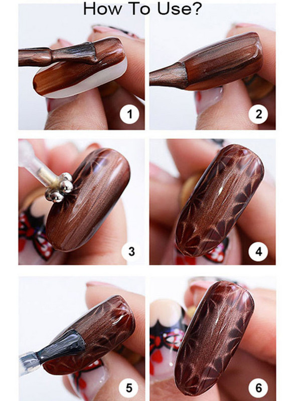 Nagų įrankis Cat Eye Magnetic Stick Strypas Galingas magnetinis rašiklis Cat Eye Gelio lako nagų dailės dekoravimui