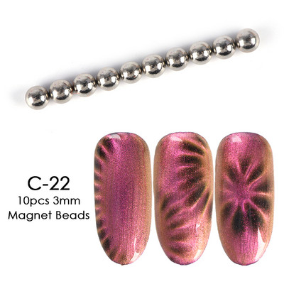 Magnēts gēla lakai nagu mākslai Magnetic Stick Board 9D Cat`s Eye French Line Strip Effect Square Strong Magnet Nail Tool JI1612