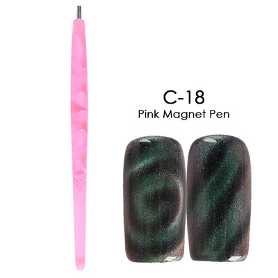 Magnēts gēla lakai nagu mākslai Magnetic Stick Board 9D Cat`s Eye French Line Strip Effect Square Strong Magnet Nail Tool JI1612
