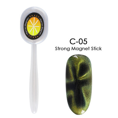 Magnēts gēla lakai nagu mākslai Magnetic Stick Board 9D Cat`s Eye French Line Strip Effect Square Strong Magnet Nail Tool JI1612
