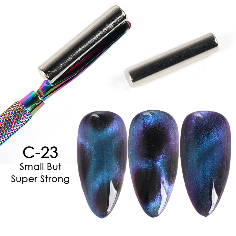 Magnetas geliniam lakui Nagų dailė Magnetinė lazdelė 9D Cat`s Eye French Line Strip Effect Kvadratinis Stiprus Magnetinis Nagų įrankis JI1612