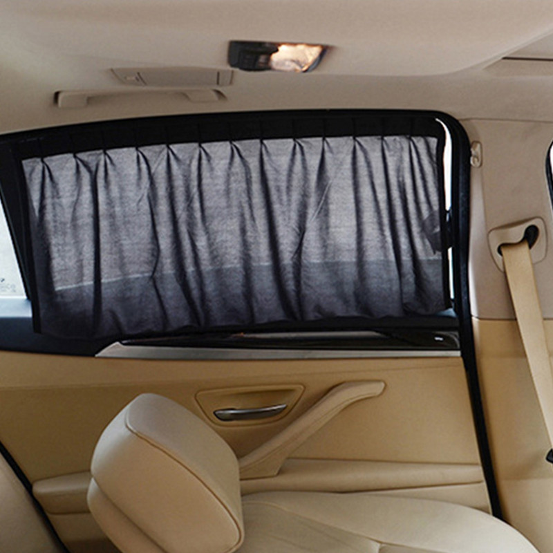 Perdele pentru mașină Geam Parasolar Poliester Parasolar Jaluzele Capac Față Spate Geamuri Auto-Styling 2 buc/set