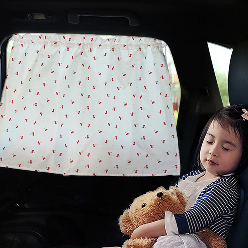 Autó szélvédő autó napernyő függöny aranyos rajzfilm autóstílus hátsó oldalsó ablak napernyő védő ablakfüggöny 70cm*50cm