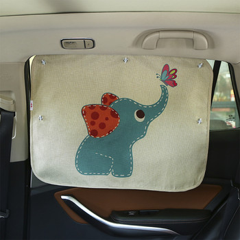 1 бр. Универсална завеса за сенник за страничните прозорци на автомобила Лятна регулируема слънцезащита Бебешки сенник Слънчеви UV защитни фолиа