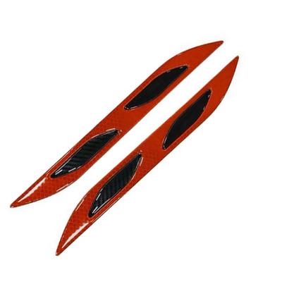 YCCPAUTO 2db autó lökhárító védő kárpitcsíkok szénszálas fényvisszaverő matrica autó motorkerékpárra figyelmeztető szalag karcolásgátló rúd