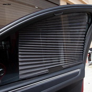 1 бр. Автомобилен автоматичен прибиращ се чадър Мрежеста завеса за страничен прозорец на автомобила UV защита Сгъваема завеса Сенник