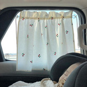 Ins Style Kawaii Baby Car Függöny Hímzett Gyermek Napvédő Napvédő Ablakfüggöny UV Védő ablakernyők