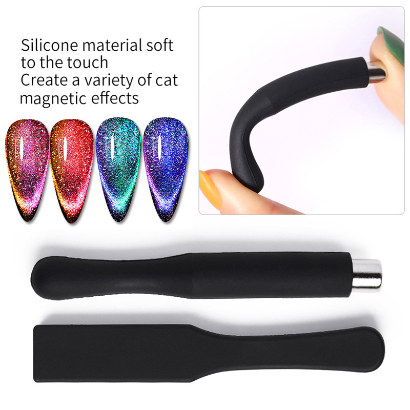 1vnt Cat Magnetic Stick Magnet Pen nagų manikiūro įrankis Cat Magnetic Nagų lakas Nagų dailė 9D specialus magnetinio efekto dizainas