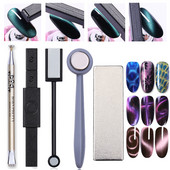 Nail Art Magnet Stick Cat Magnet Stick za UV gel lak za poliranje 9D Cat Line Strip Effect Snažna magnetska olovka Nail Art Tools