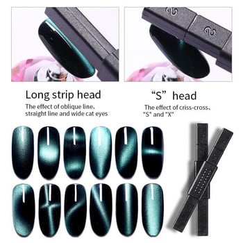 Nail Art Magnet Stick Cat Magnet Stick For UV Gel Varnish Polish 9D Cat Line Strip Effect Силна магнитна писалка Инструменти за ноктопластика