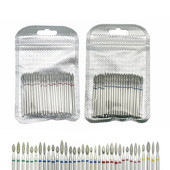 Set de burghie cu diamante pentru unghii, 50 de buc, pentru frezarea unghiilor, tăietor de curățare a cuticulelor, accesorii pentru tăietorul de unghii, instrument pentru îndepărtarea pielii moarte