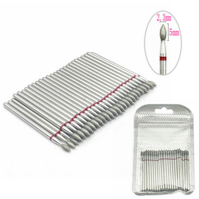 Set de burghie cu diamante pentru unghii, 50 de buc, pentru frezarea unghiilor, tăietor de curățare a cuticulelor, accesorii pentru tăietorul de unghii, instrument pentru îndepărtarea pielii moarte