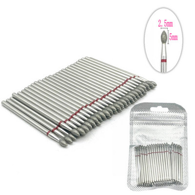 Set de burghie cu diamante pentru unghii, 50 de buc, pentru frezarea unghiilor, tăietor de curățare a cuticulelor, accesorii pentru tăietorul de unghii, instrument pentru îndepărtarea pielii moarte
