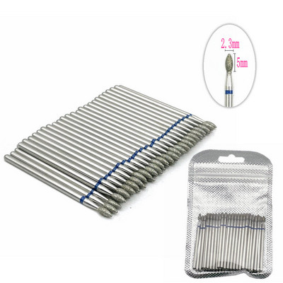 Set de burghie cu diamante pentru unghii, 50 de buc, pentru frezarea unghiilor, tăietor de curățare a cuticulelor, accesorii pentru tăietorul de unghii, instrument pentru îndepărtarea pielii moarte