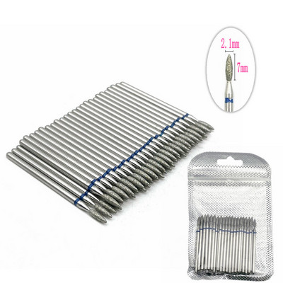 Set de burghie cu diamante pentru unghii, 50 de buc, pentru frezarea unghiilor, tăietor de curățare a cuticulelor, accesorii pentru tăietorul de unghii, instrument pentru îndepărtarea pielii moarte