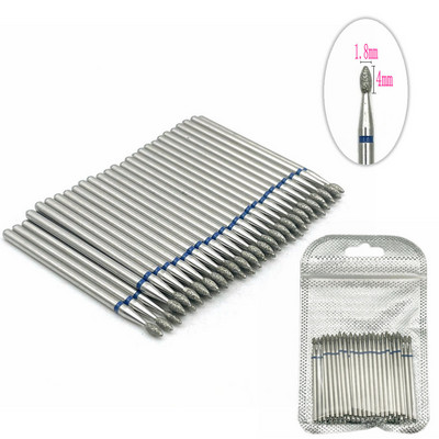 Set de burghie cu diamante pentru unghii, 50 de buc, pentru frezarea unghiilor, tăietor de curățare a cuticulelor, accesorii pentru tăietorul de unghii, instrument pentru îndepărtarea pielii moarte