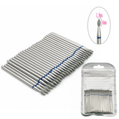 Set de burghie cu diamante pentru unghii, 50 de buc, pentru frezarea unghiilor, tăietor de curățare a cuticulelor, accesorii pentru tăietorul de unghii, instrument pentru îndepărtarea pielii moarte