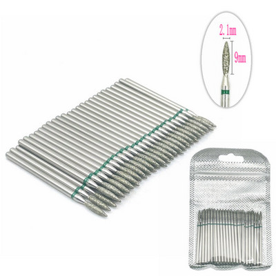 Set de burghie cu diamante pentru unghii, 50 de buc, pentru frezarea unghiilor, tăietor de curățare a cuticulelor, accesorii pentru tăietorul de unghii, instrument pentru îndepărtarea pielii moarte