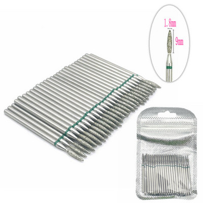 Set de burghie cu diamante pentru unghii, 50 de buc, pentru frezarea unghiilor, tăietor de curățare a cuticulelor, accesorii pentru tăietorul de unghii, instrument pentru îndepărtarea pielii moarte