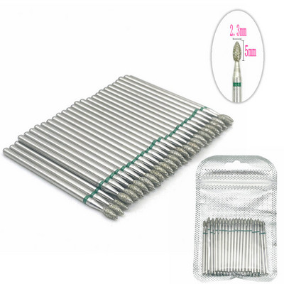 Set de burghie cu diamante pentru unghii, 50 de buc, pentru frezarea unghiilor, tăietor de curățare a cuticulelor, accesorii pentru tăietorul de unghii, instrument pentru îndepărtarea pielii moarte