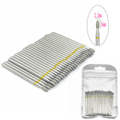 Set de burghie cu diamante pentru unghii, 50 de buc, pentru frezarea unghiilor, tăietor de curățare a cuticulelor, accesorii pentru tăietorul de unghii, instrument pentru îndepărtarea pielii moarte