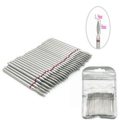 Set de burghie cu diamante pentru unghii, 50 de buc, pentru frezarea unghiilor, tăietor de curățare a cuticulelor, accesorii pentru tăietorul de unghii, instrument pentru îndepărtarea pielii moarte