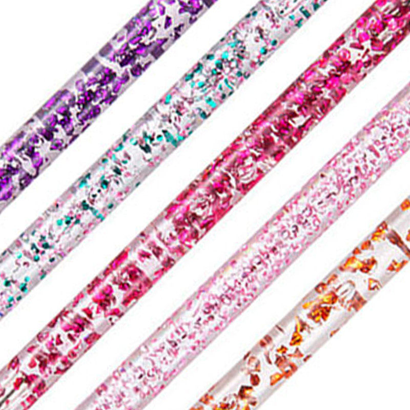 5 kom./komplet Nail Art Dotting Pen Crystal Beads Drška Dual-ended Crtanje Slikanje Rhinestones Alati za Manikuru