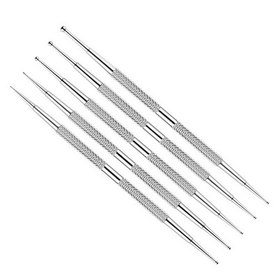 10 komplekti/partija Nail Art Dotting Pildspalva ar diviem galiem nerūsējošā tērauda dizains, gleznošana, punktu atlasīšana, Rhinestones, kristāla akrila manikīra instrumenti