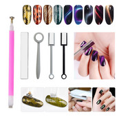 1kom Nail Art Magnet Stick Efekt mačjeg oka Snažni magnetni alat za nokte koji se može koristiti za poliranje noktiju UV gelom za mačke