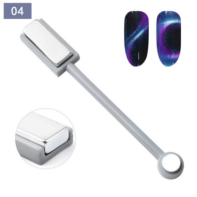 1kom Nail Art Magnet Stick Efekt mačjeg oka Snažni magnetni alat za nokte koji se može koristiti za poliranje noktiju UV gelom za mačke