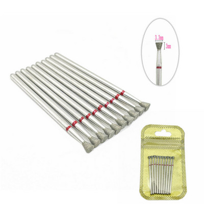 10 tk küünefreesi komplekt Teemantkivist elektriline maniküüri puurid küünepuurid küünenaha puhastusotsakud Burri tarvikud küünekunst