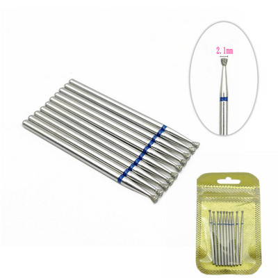 10 tk küünefreesi komplekt Teemantkivist elektriline maniküüri puurid küünepuurid küünenaha puhastusotsakud Burri tarvikud küünekunst