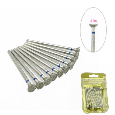 10 tk küünefreesi komplekt Teemantkivist elektriline maniküüri puurid küünepuurid küünenaha puhastusotsakud Burri tarvikud küünekunst